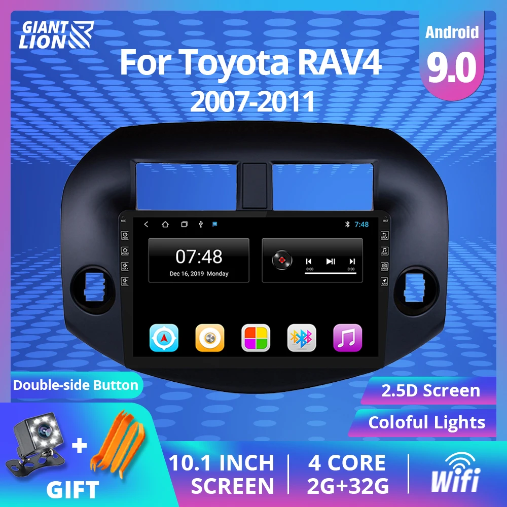 2din Android 9.0 Car Radio For Toyota Rav4 2007-2011 Car Navigation GPS Multimedia Radio Stereo Video Player 2Din Dvd Player
2din Android 9.0 Car Radio For Toyota Rav4 2007-2011 Car Navigation GPS Multimedia Radio Stereo Video Player 2Din Dvd Player