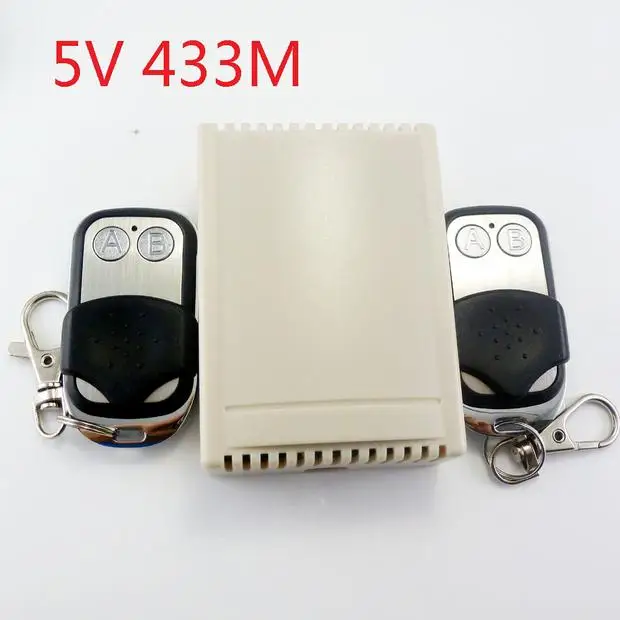 Equipped with 2 EV1527 metal remote control 433M DC 5V multi-function RF wireless controller delay switch
Equipped with 2 EV1527 metal remote control 433M DC 5V multi-function RF wireless controller delay switch