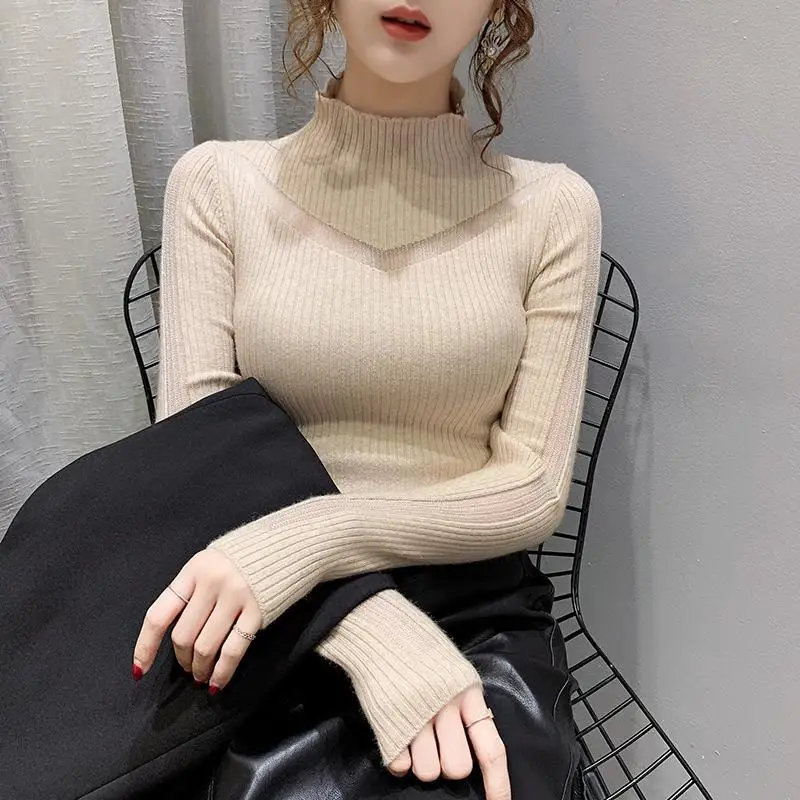 Half high neck pullover sweater women long-sleeved sweater ladies foreign style spring and autumn 2021 new top foreign style
Half high neck pullover sweater women long-sleeved sweater ladies foreign style spring and autumn 2021 new top foreign style