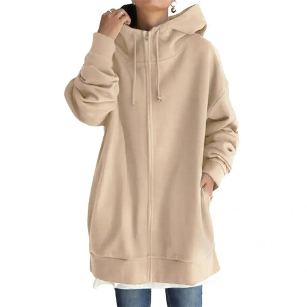 Hoodies Women Sweatshirt Warm Great Solid Color Hooded Casual Drawstring Sweatshirt Loose Zipper Up Tops Women худи
Hoodies Women Sweatshirt Warm Great Solid Color Hooded Casual Drawstring Sweatshirt Loose Zipper Up Tops Women худи