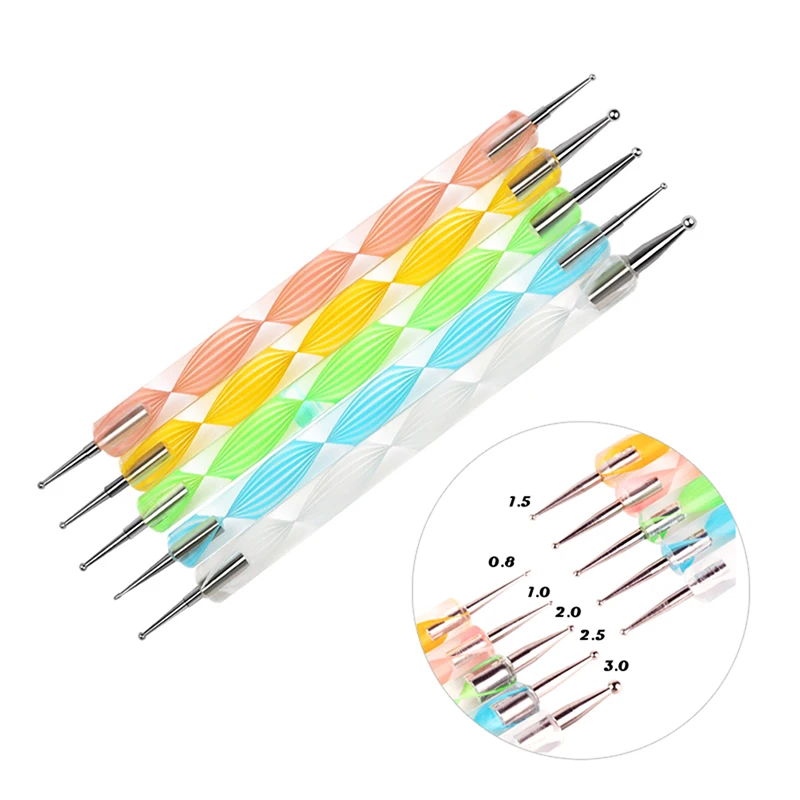 Hot 5 X 2 Way 10 Different DIY Ball Styluses Tools Clay Sculpting Tool Nail Art Dotting Tools
Hot 5 X 2 Way 10 Different DIY Ball Styluses Tools Clay Sculpting Tool Nail Art Dotting Tools