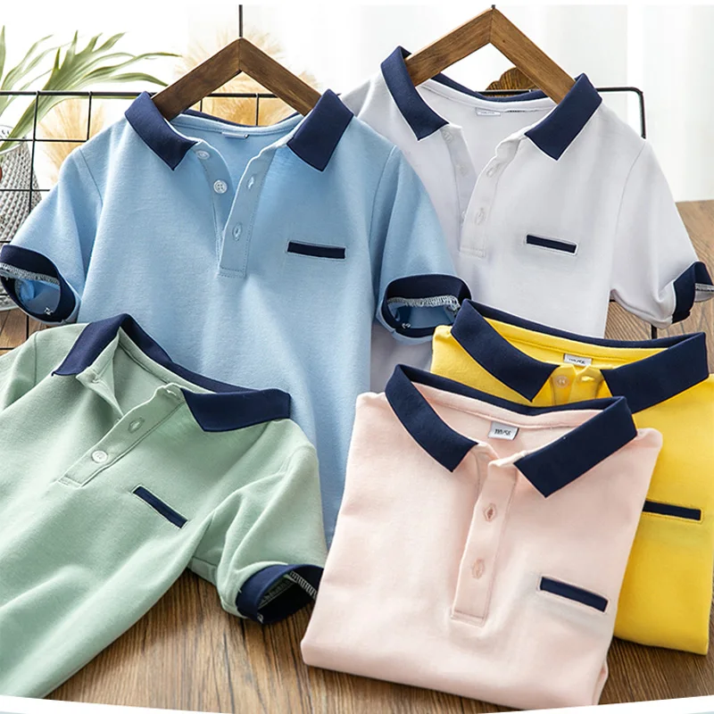 Summer Children T shirt Cotton Boys Clothing Short Sleeve T shirts Casual Turn-down Collar Kids Tee Tops BB93
Summer Children T shirt Cotton Boys Clothing Short Sleeve T shirts Casual Turn-down Collar Kids Tee Tops BB93
