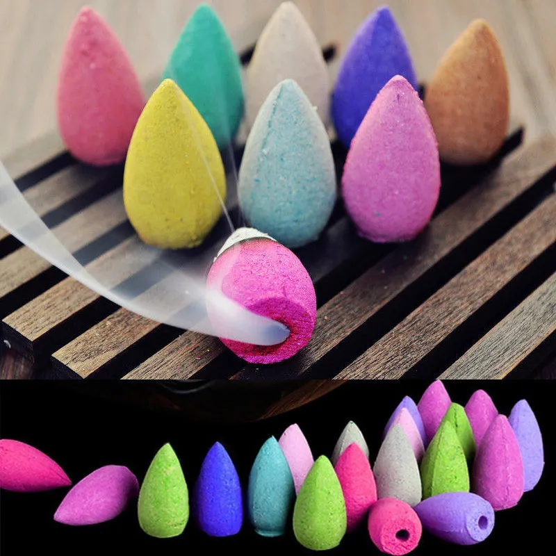 20 Cones/Pack Backflow incense Cones Environment Aromatizer Home scent Colored Smoke Sage Smudge Tower Incense | Дом и сад