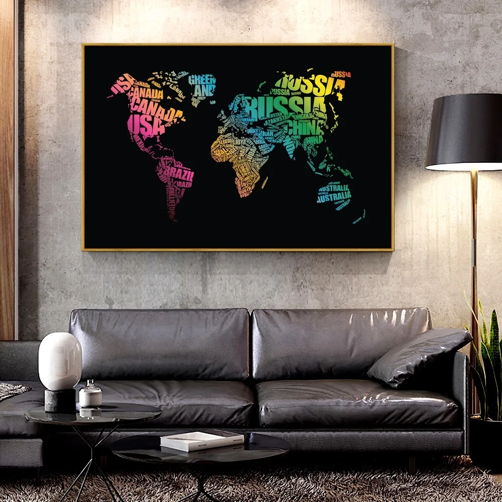 Artcozy Black Background World Map Canvas Painting for Home Decoration Canvas Printings Spray Painting Horizontal Rectangle
Artcozy Black Background World Map Canvas Painting for Home Decoration Canvas Printings Spray Painting Horizontal Rectangle