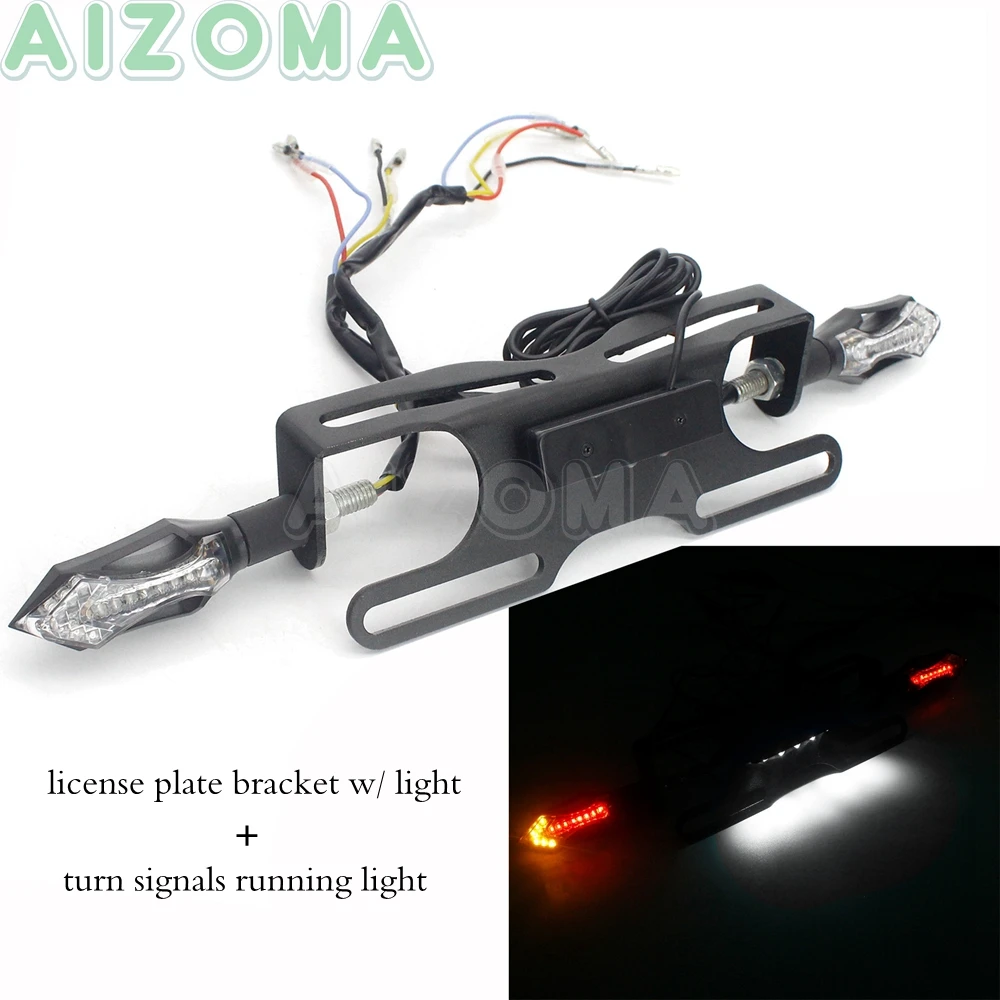 Universal Rear Fender Eliminator License Plate Bracket Lights w/ Signals Brake Tail Lamp for Ducati Yamaha Kawasaki Honda Suzuki
Universal Rear Fender Eliminator License Plate Bracket Lights w/ Signals Brake Tail Lamp for Ducati Yamaha Kawasaki Honda Suzuki
