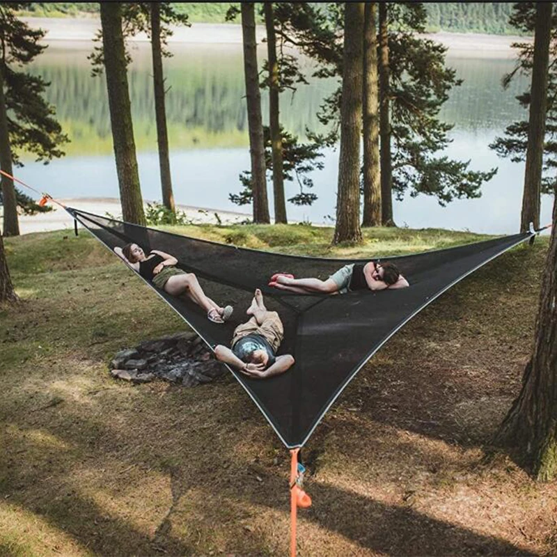 MULTI-PERSON HAMMOCK- PATENTED 3 POINT DESIGN Portable Hammock Triangle Aerial Mat Convenient Camping Sleep Dropshipping
MULTI-PERSON HAMMOCK- PATENTED 3 POINT DESIGN Portable Hammock Triangle Aerial Mat Convenient Camping Sleep Dropshipping