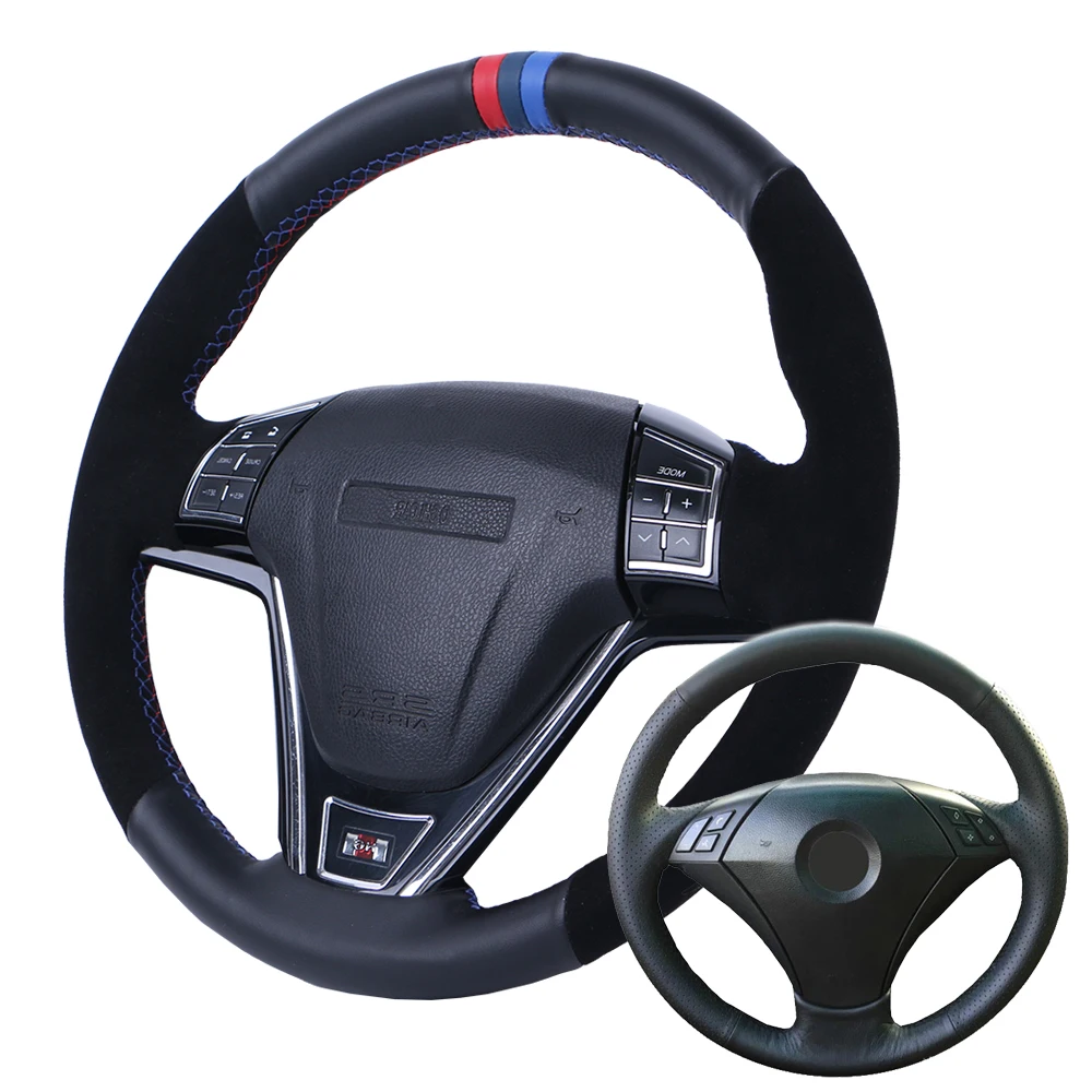 Car Steering Wheel Cover Suede Leather For BMW 530 523 523li 525 520li 535 545i E60/Custom Made Steering Braid
Car Steering Wheel Cover Suede Leather For BMW 530 523 523li 525 520li 535 545i E60/Custom Made Steering Braid