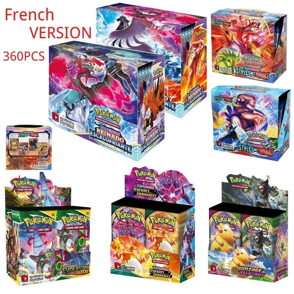 360 Stuks Van Franse 、 Spaans, Engels Pokemon Kaart Zwaard Shield Combat Stijl Nieuwe Seal (36 Zakken) kinderen Gift Pokemon
360 Stuks Van Franse 、 Spaans, Engels Pokemon Kaart Zwaard Shield Combat Stijl Nieuwe Seal (36 Zakken) kinderen Gift Pokemon