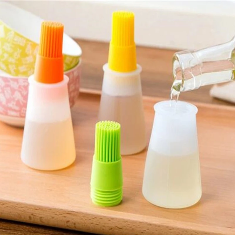 Kitchen Tools Silicone Rubber Oil Dispenser Bottle Brush Basting Flapjack BBQ Barbecue Cooking Baking Pancake Bar Grill
Kitchen Tools Silicone Rubber Oil Dispenser Bottle Brush Basting Flapjack BBQ Barbecue Cooking Baking Pancake Bar Grill