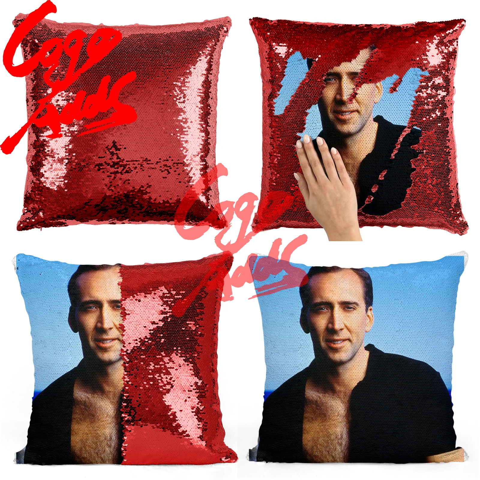 Nicolas Cage sexy sequin pillow | sequin Pillowcase | Two color pillow | gift for her | gift for him | pillow | magic pillow
Nicolas Cage sexy sequin pillow | sequin Pillowcase | Two color pillow | gift for her | gift for him | pillow | magic pillow