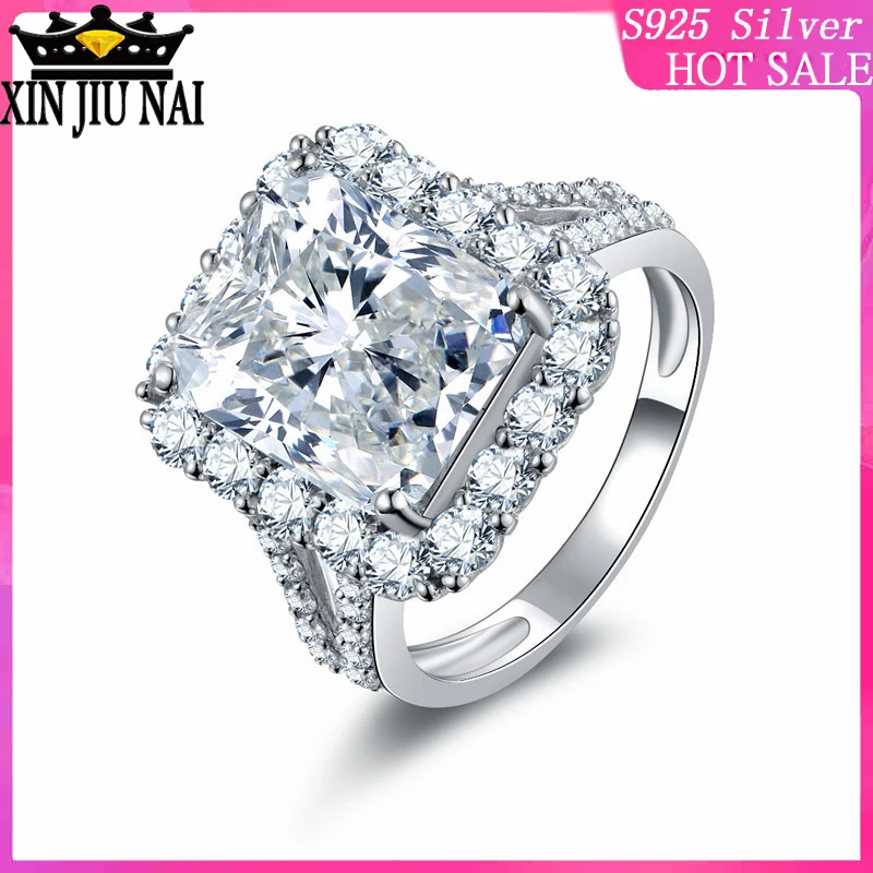 Square Jewelry 925 Sterling Silver Princess Cut 5A Cubic Zirconia Pave CZ Eternity Women Wedding Engagement Band Ring for Lovers
Square Jewelry 925 Sterling Silver Princess Cut 5A Cubic Zirconia Pave CZ Eternity Women Wedding Engagement Band Ring for Lovers