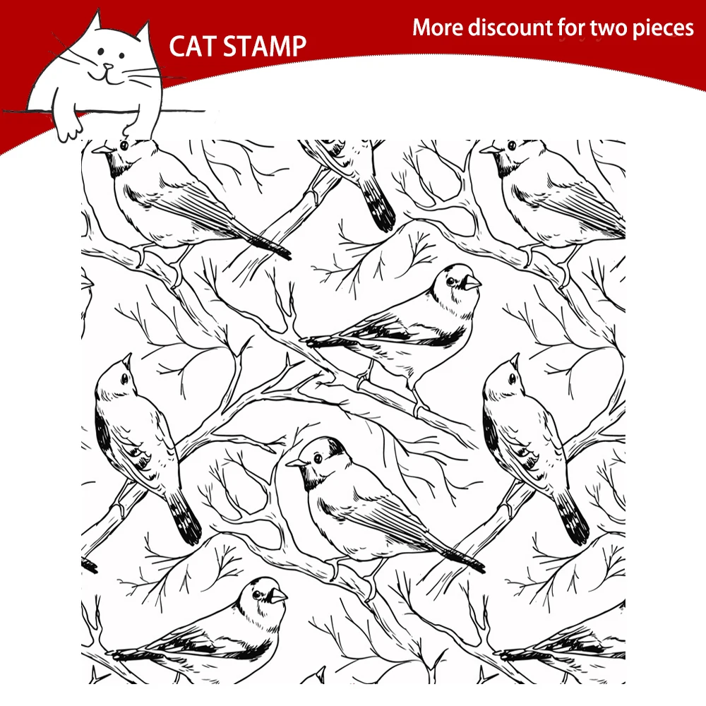 CAT STAMP Birds Transparent Clear Stamps For Scrapbooking Card Making Photo Album Silicone Stamp DIY Decorative Crafts
CAT STAMP Birds Transparent Clear Stamps For Scrapbooking Card Making Photo Album Silicone Stamp DIY Decorative Crafts