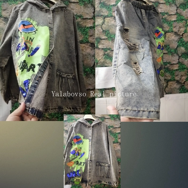 Casual Denim Jacket Set For Women 2021 Spring And Autumn New Fashion Embroidered Hooded Jeans Two-piece Cowboy Suits Female
Casual Denim Jacket Set For Women 2021 Spring And Autumn New Fashion Embroidered Hooded Jeans Two-piece Cowboy Suits Female