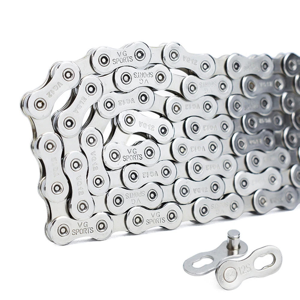 Bicycle Chain Steel 126 Links 12 Speed MTB Road Bike Half Hollow Chain Cycling Equipment Accessories Silver Repair Replacement
Bicycle Chain Steel 126 Links 12 Speed MTB Road Bike Half Hollow Chain Cycling Equipment Accessories Silver Repair Replacement
