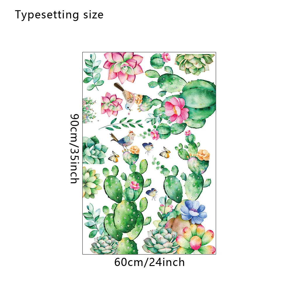 Cartoon Plant Cactus Flower Bird Eco-friendly Vinyl Living Room Bedroom Removable Wall Stickers Murals Home Decor Decals Poster
Cartoon Plant Cactus Flower Bird Eco-friendly Vinyl Living Room Bedroom Removable Wall Stickers Murals Home Decor Decals Poster