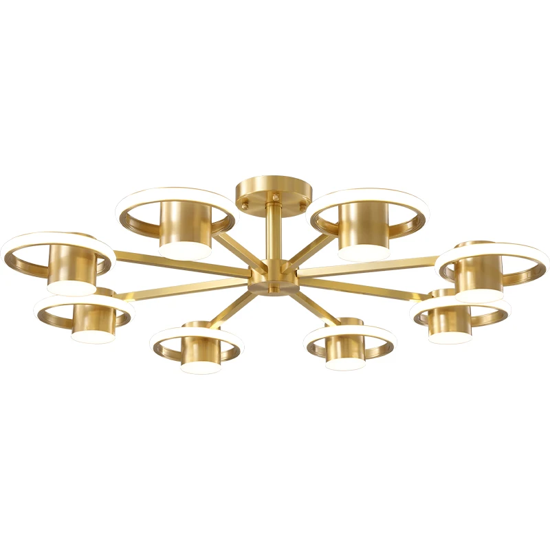 Postmodern all-copper ceiling lamp living room bedroom study sun room light luxury lamp
Postmodern all-copper ceiling lamp living room bedroom study sun room light luxury lamp