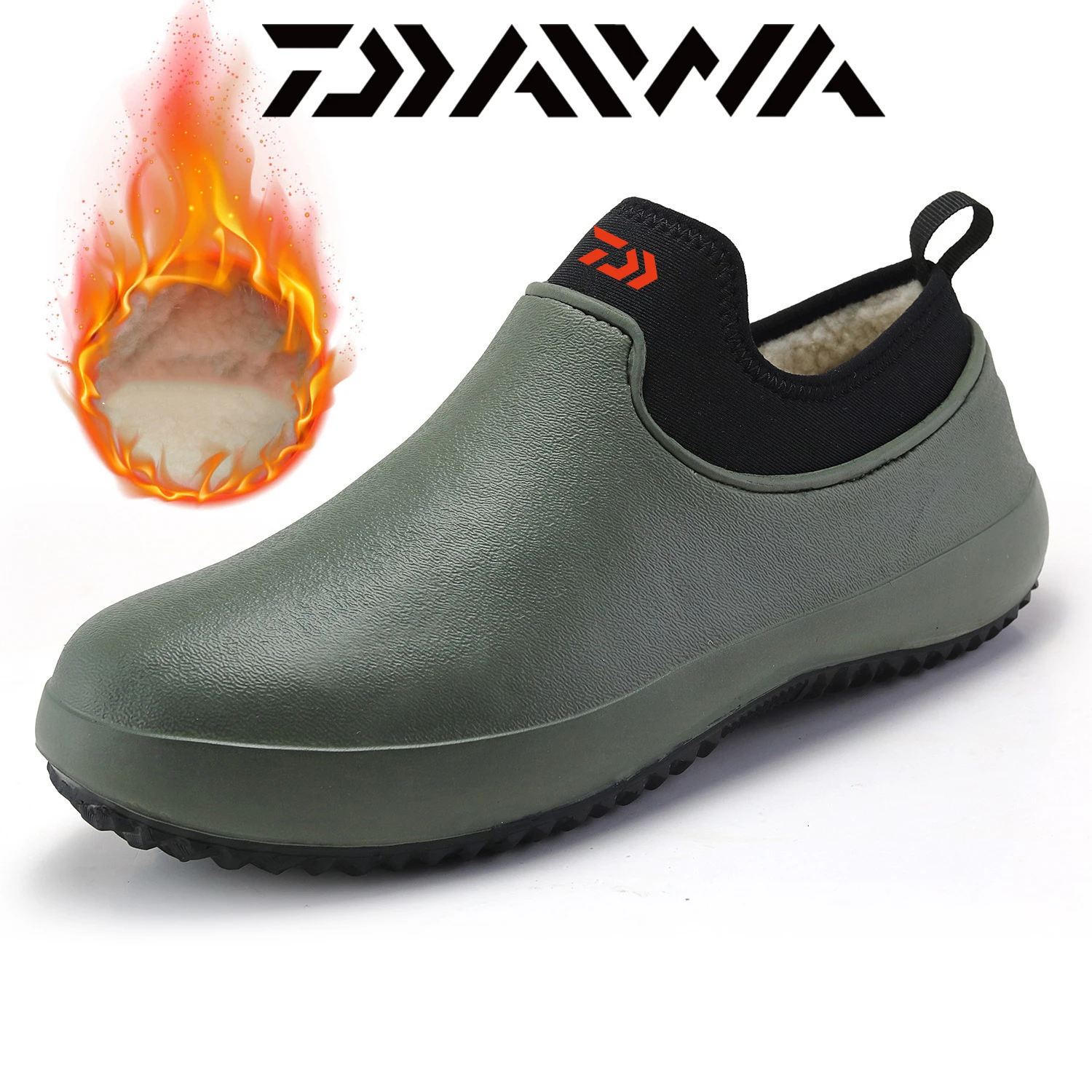 

Daiwa Winter Non-slip Outdoor Shoes New Warm Waterproof Fishing Shoes DAWA Fashion Rain Boots Outdoor Shoes Size 35-47