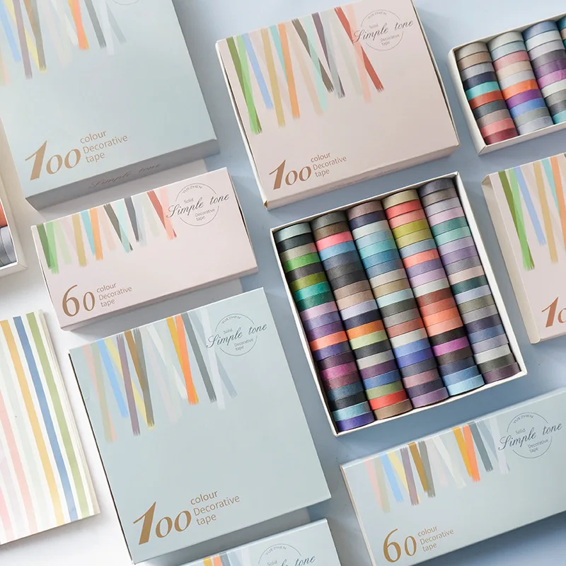 100 Colors Slim Washi Paper Masking Tapes Set 8mm/10mm*2M DIY Decoration Scrapbooking Supplies Gift Free Shipping
100 Colors Slim Washi Paper Masking Tapes Set 8mm/10mm*2M DIY Decoration Scrapbooking Supplies Gift Free Shipping