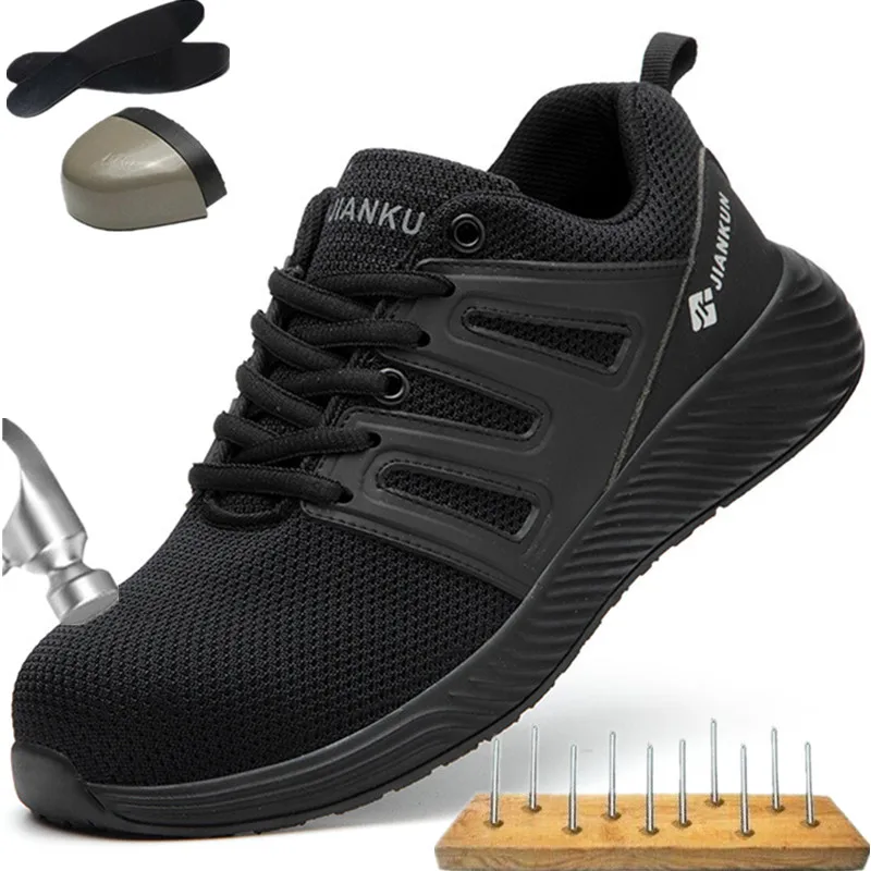 Holfredterse Breathable Shoes Men Safety Shoes Lightweight Boots Steel Toe Cap Boot Indestructible Shoes Puncture-Proof 1688-602
Holfredterse Breathable Shoes Men Safety Shoes Lightweight Boots Steel Toe Cap Boot Indestructible Shoes Puncture-Proof 1688-602