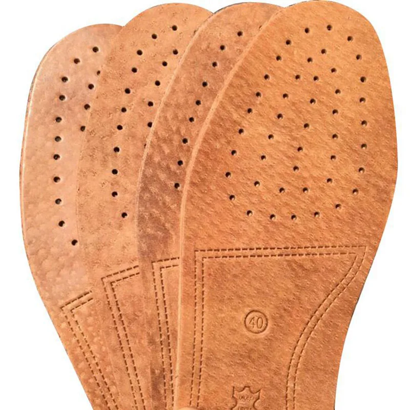 

Leather Insole Embossed Deodorant Sweat-absorbent Breathable Gas Leather Insole Massage Non-slip Thick Unisex Leather Insoles