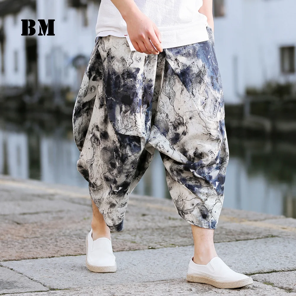 Oriental Style Thin Loose Plus Size Beach Harem Pants Summer Chinese Trousers Male Casual Oversized Bloomers Men Clothing
Oriental Style Thin Loose Plus Size Beach Harem Pants Summer Chinese Trousers Male Casual Oversized Bloomers Men Clothing