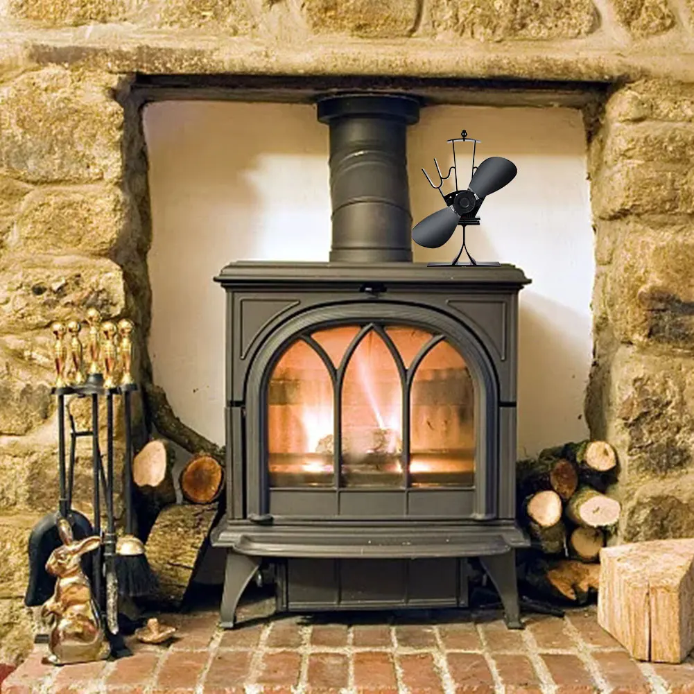 Home Fireplace Fan Thermal Power Fan 2 Blades Silver Fireplace Black Fireplace Fan Heating Fan Efficient Heat Distribution
Home Fireplace Fan Thermal Power Fan 2 Blades Silver Fireplace Black Fireplace Fan Heating Fan Efficient Heat Distribution