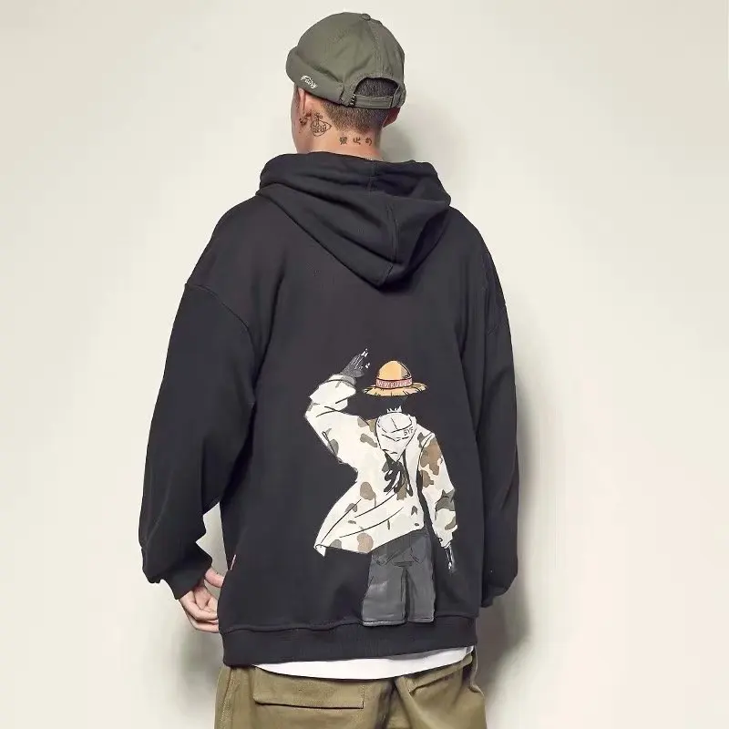 Luffy Japanese Cartoon Anime Printed Sweater Men's Autumn And Winter New Couple Loose Casual Pullover Hooded Pullover Jacket
Luffy Japanese Cartoon Anime Printed Sweater Men's Autumn And Winter New Couple Loose Casual Pullover Hooded Pullover Jacket