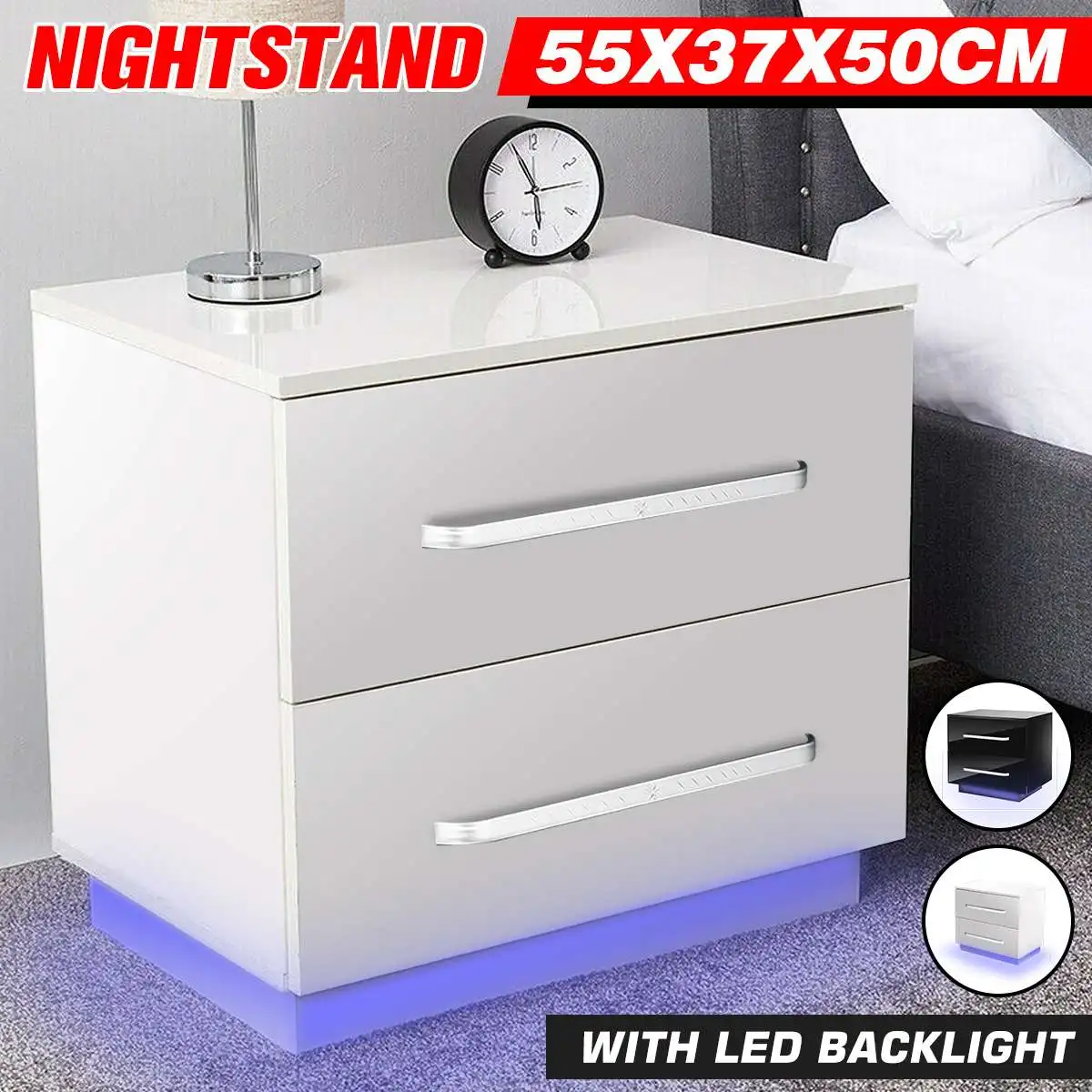 Modern Luxury Nighstand Bedside Table LED Storage Cabinet Sofa Bed side Table High Gloss Coffee Table Home Furniture Night Stand
Modern Luxury Nighstand Bedside Table LED Storage Cabinet Sofa Bed side Table High Gloss Coffee Table Home Furniture Night Stand