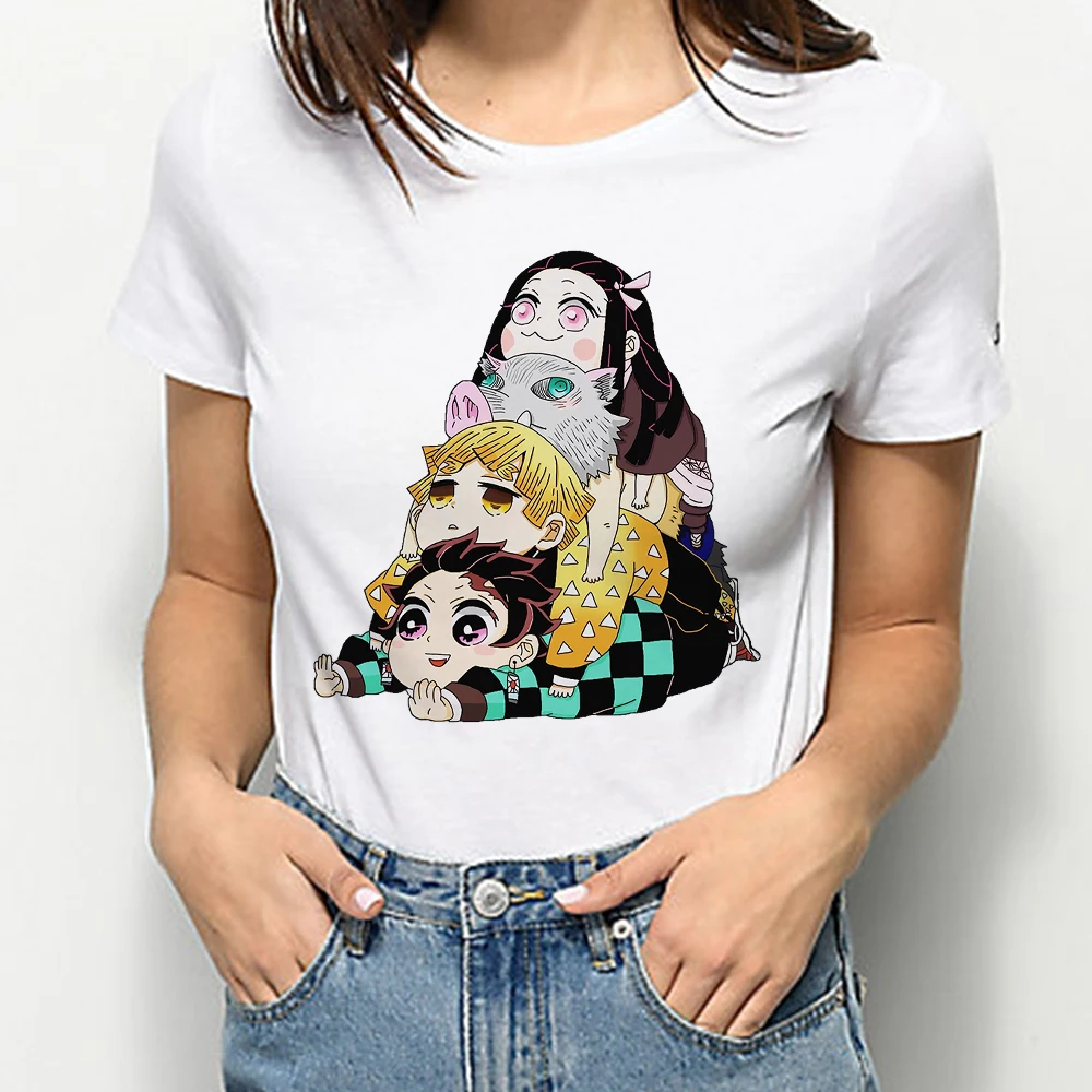 Japanese Comics Series White T Shirts Woman Demon Slayer Icon Printed High Quality T Shirt 2021 Fashion Summer Tops
Japanese Comics Series White T Shirts Woman Demon Slayer Icon Printed High Quality T Shirt 2021 Fashion Summer Tops