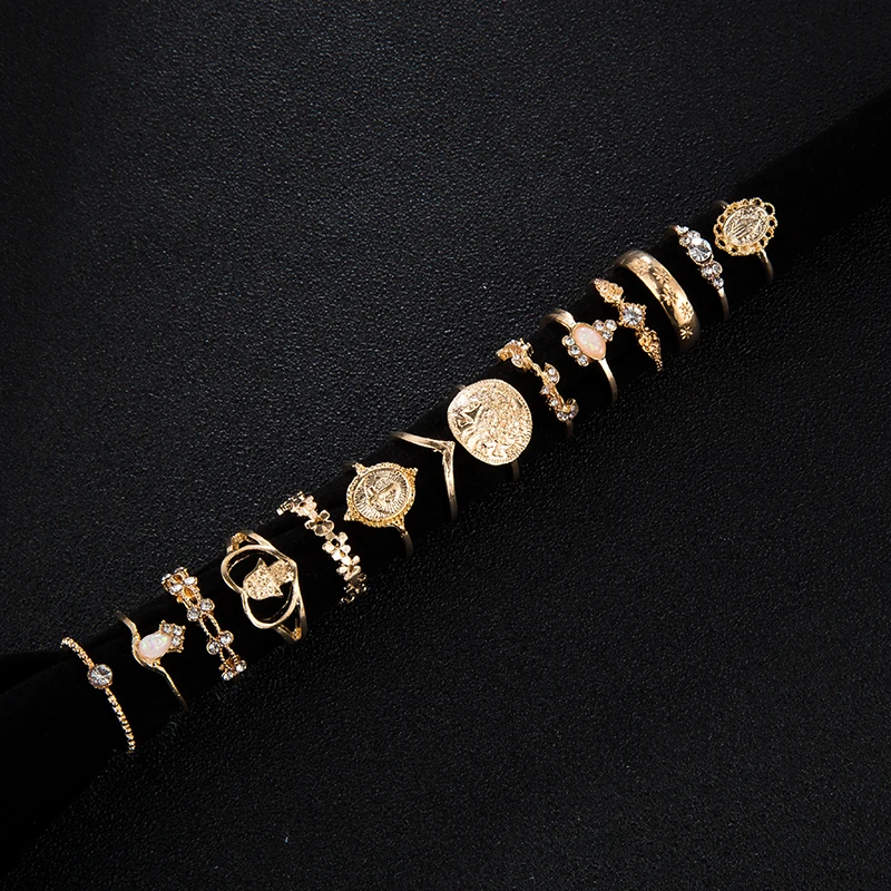 Boho Virgin Mary Snake Gold Rings for Women Heart Fatima Hands Anillos Cross Leaf Star Geometric Jewelry
Boho Virgin Mary Snake Gold Rings for Women Heart Fatima Hands Anillos Cross Leaf Star Geometric Jewelry
