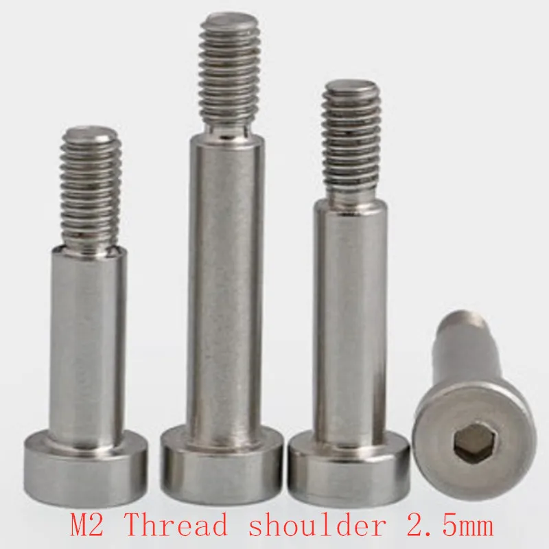 10pcs m2 thread 2.5mm shoulder diameter stainless steel hex socket shoulder screw
10pcs m2 thread 2.5mm shoulder diameter stainless steel hex socket shoulder screw