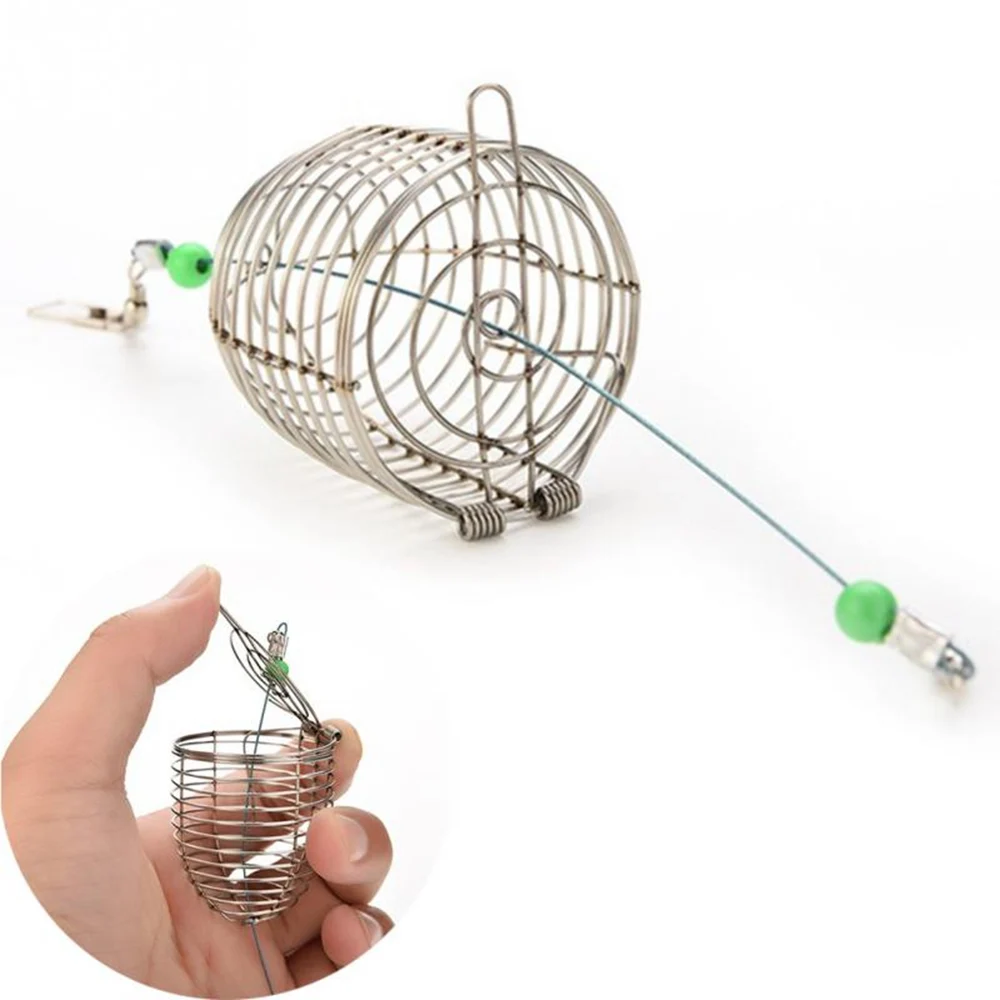 S/M/L Stainless Steel Bait Cage Basket Feeder Holder Fishing Lure Cage Fishing Tackle Tools Fishing Gadget
S/M/L Stainless Steel Bait Cage Basket Feeder Holder Fishing Lure Cage Fishing Tackle Tools Fishing Gadget