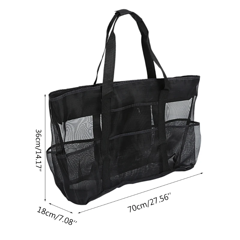 E56D Large Capacity Mesh Bag Breathable Multiple Pockets Mesh Storage Bag for Beach Picnic Travel Bag Storage Pouch Handbag
E56D Large Capacity Mesh Bag Breathable Multiple Pockets Mesh Storage Bag for Beach Picnic Travel Bag Storage Pouch Handbag