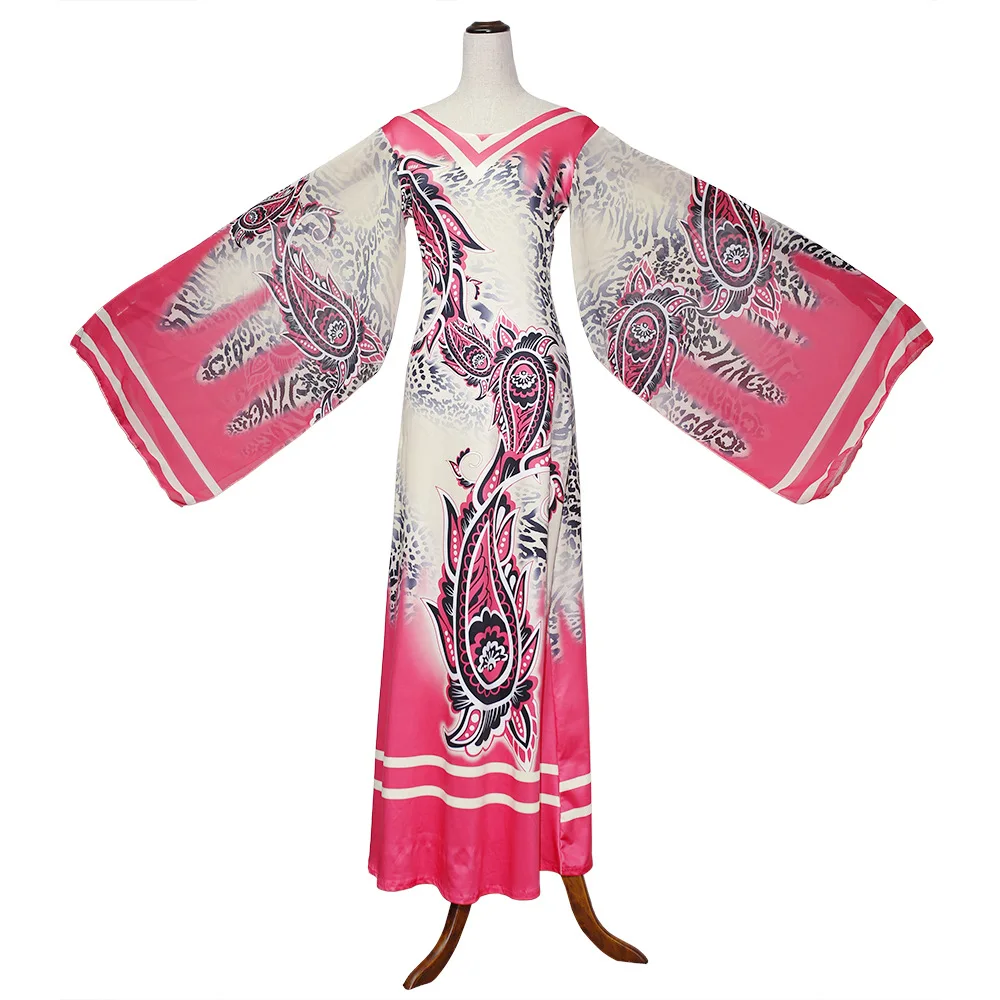 Floral Print Dashiki African Traditional Kanga Clothing Women Sexy V Neck Bandage Slim Ruffle Sleeve Robe Party Long Maxi Dress
Floral Print Dashiki African Traditional Kanga Clothing Women Sexy V Neck Bandage Slim Ruffle Sleeve Robe Party Long Maxi Dress
