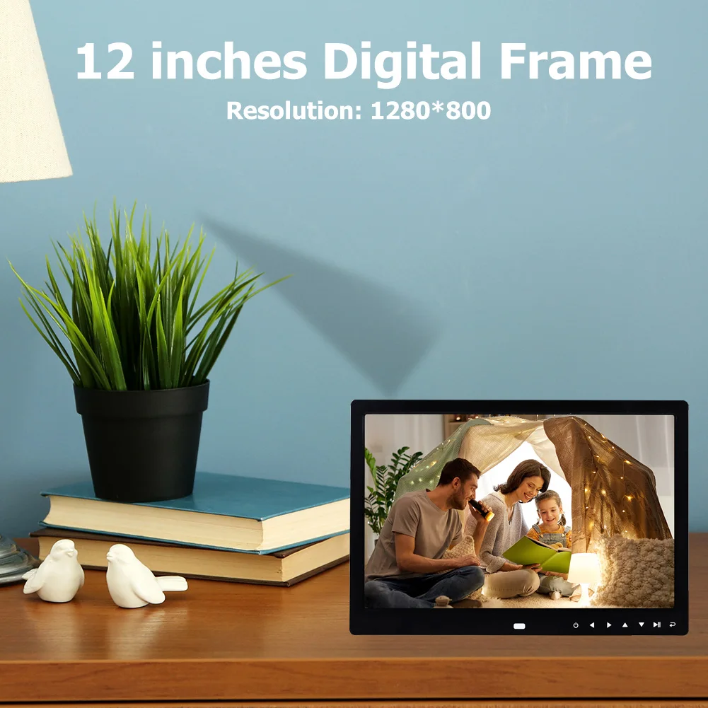 12 inch HD Digital Photo Frame 1280 x 800 Touch Screen Smart Photo Frame Multi-Media Music Video Player Picture Holder
12 inch HD Digital Photo Frame 1280 x 800 Touch Screen Smart Photo Frame Multi-Media Music Video Player Picture Holder