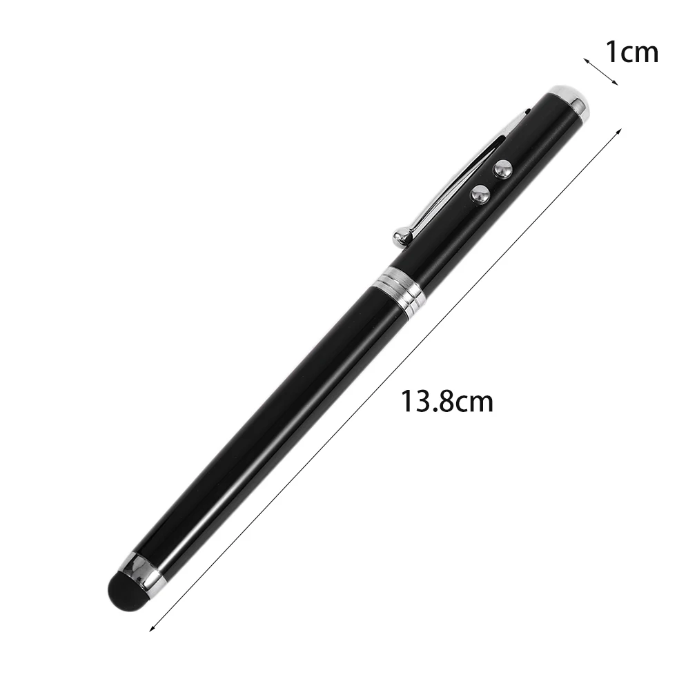 4 In 1 Multifunctional LED Light Touch Screen Capacitor Pen Laser Type Handheld Ballpoint Pen Metal Body Electronic Touch Pen
4 In 1 Multifunctional LED Light Touch Screen Capacitor Pen Laser Type Handheld Ballpoint Pen Metal Body Electronic Touch Pen