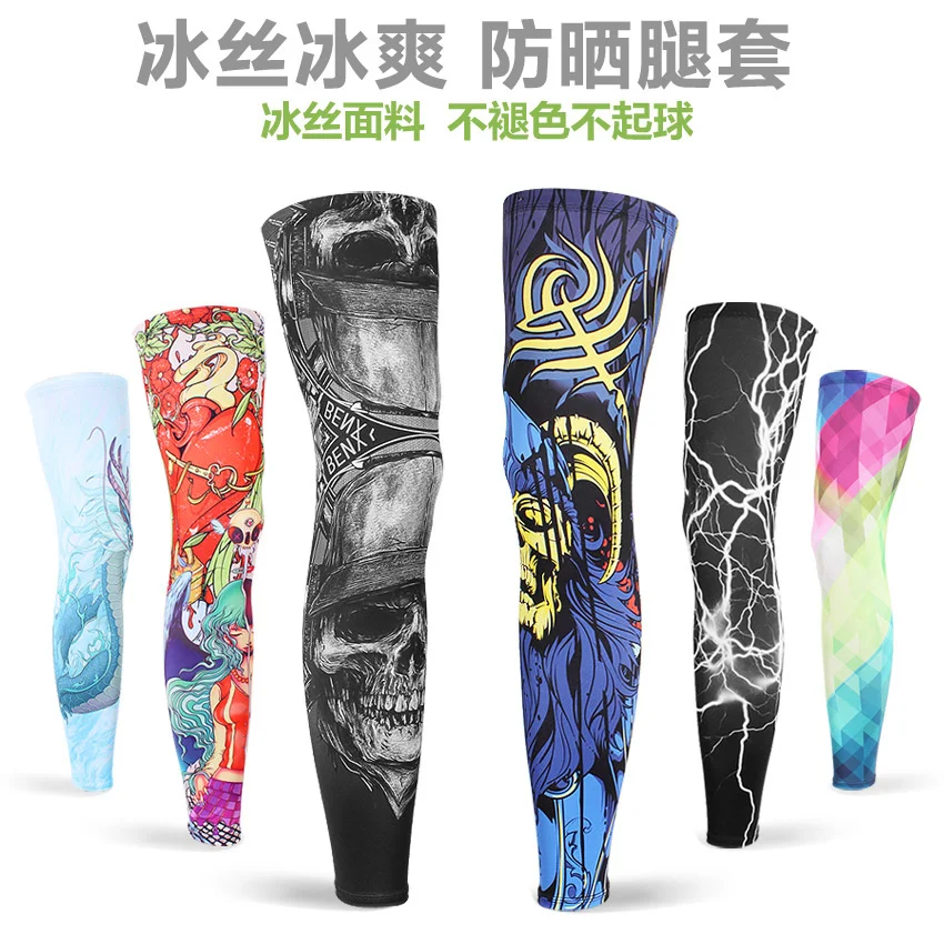 Ice silk sunscreen leg cover outdoor sports cycling basketball leg protection men's and women's summer sunscreen fashion running 
Ice silk sunscreen leg cover outdoor sports cycling basketball leg protection men's and women's summer sunscreen fashion running