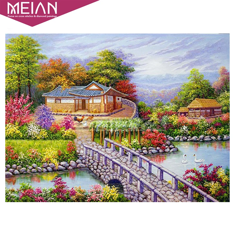2020 MEIAN House Bridge Diamond Embroidery 5D DIY Diamond Painting Landscape Diamond Painting Cross Stitch Rhinestone Mosaic
2020 MEIAN House Bridge Diamond Embroidery 5D DIY Diamond Painting Landscape Diamond Painting Cross Stitch Rhinestone Mosaic