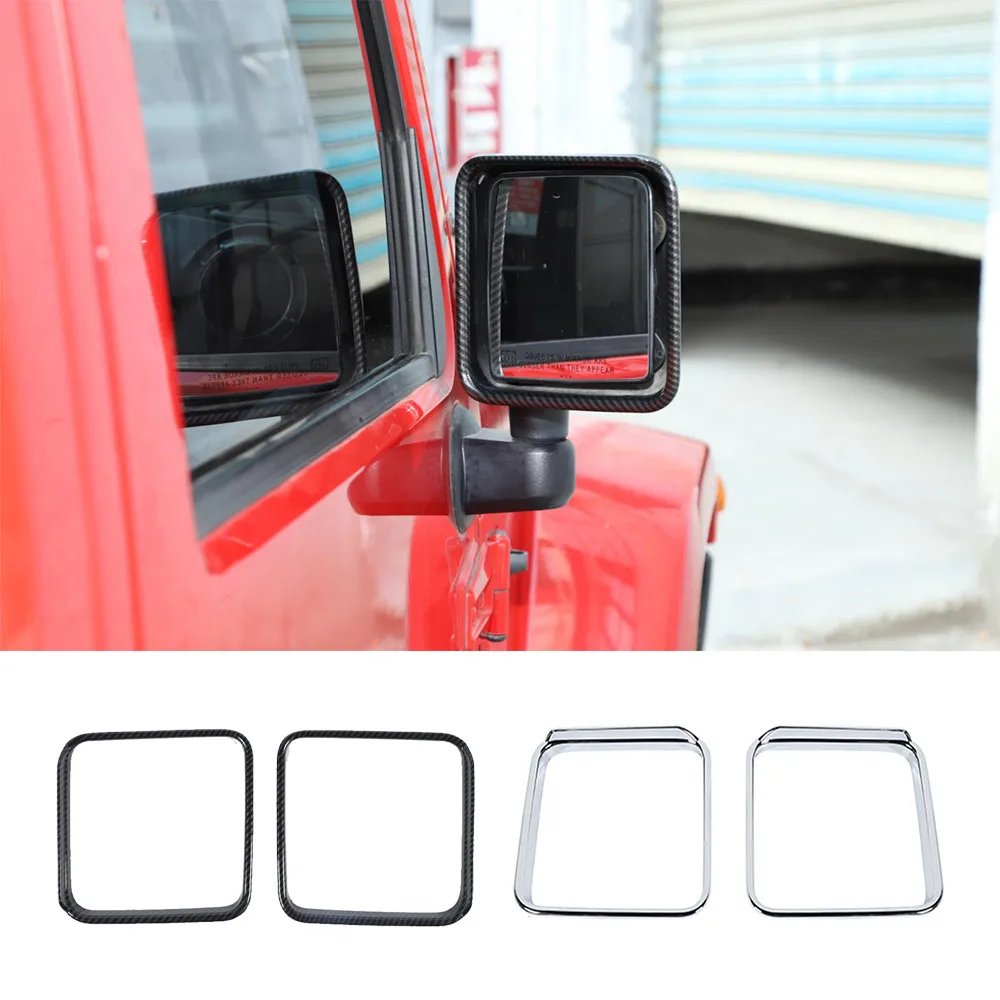 Накладка на зеркало заднего вида из АБС-пластика, декоративная накладка для Jeep Wrangler JK 2007-2017, внешние автомобильные аксессуары 
Накладка на зеркало заднего вида из АБС-пластика, декоративная накладка для Jeep Wrangler JK 2007-2017, внешние автомобильные аксессуары