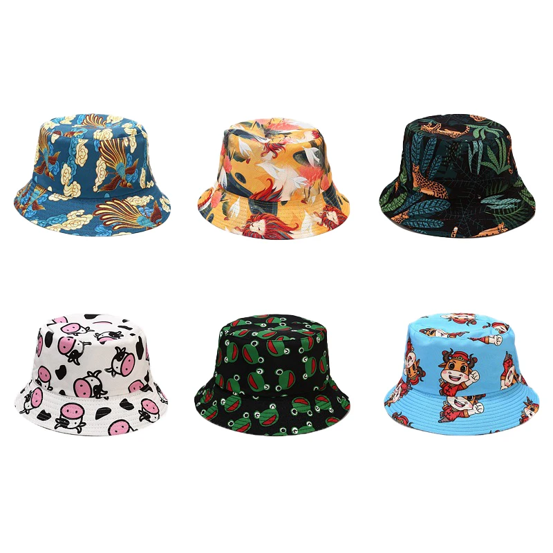 Summer Women Men Fisherman Hat Foldable Cartoon Bucket Hat Street Hip Hop Bucket Hats Caps Vintage Printed Fishing Hats gorras
Summer Women Men Fisherman Hat Foldable Cartoon Bucket Hat Street Hip Hop Bucket Hats Caps Vintage Printed Fishing Hats gorras