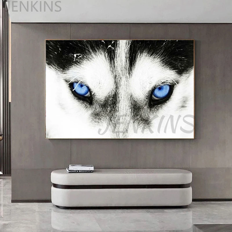 Canvas Painting Posters Snow Wolf with Blue Eyes Prints Wall Art Picture for Living Room Home Wall Decor Cuadros animal painting
Canvas Painting Posters Snow Wolf with Blue Eyes Prints Wall Art Picture for Living Room Home Wall Decor Cuadros animal painting