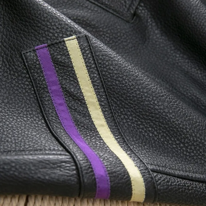 Women Sheepskin Coat Black Streetwear Loose Real Leather Jacket Spring Autumn England Style Zipper Lady Full Sleeve Outerwear
Women Sheepskin Coat Black Streetwear Loose Real Leather Jacket Spring Autumn England Style Zipper Lady Full Sleeve Outerwear