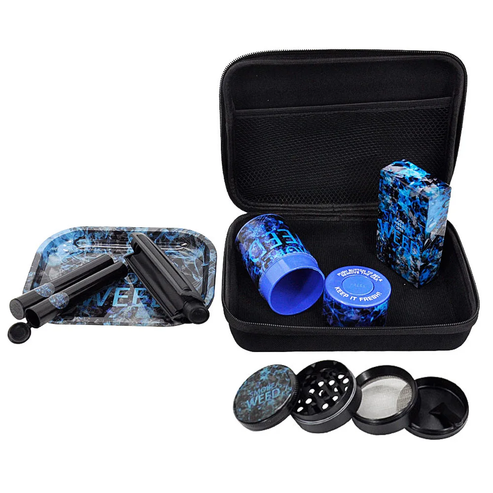 Tobacco Kit Metal Rolling Tray Plastic Airtight Herb Container Zinc Alloy Smoking Grinder King Size Rolling Machine
Tobacco Kit Metal Rolling Tray Plastic Airtight Herb Container Zinc Alloy Smoking Grinder King Size Rolling Machine