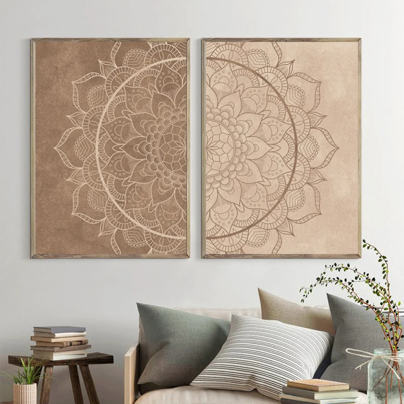 Mandala Wall Art Pictures Neutral Color Brown Boho Posters and Prints Bedroom Decoration Canvas Painting Yoga Gift Living Room
Mandala Wall Art Pictures Neutral Color Brown Boho Posters and Prints Bedroom Decoration Canvas Painting Yoga Gift Living Room