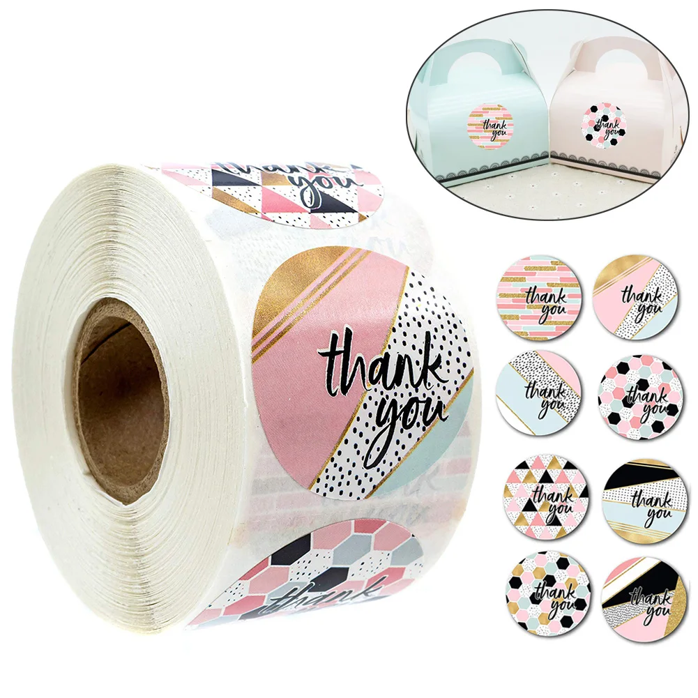 1 inches Geometric Modern Thank You Stickers / 8 Different Design Thank You Designs, 500 Thank You Stickers Per Roll
1 inches Geometric Modern Thank You Stickers / 8 Different Design Thank You Designs, 500 Thank You Stickers Per Roll