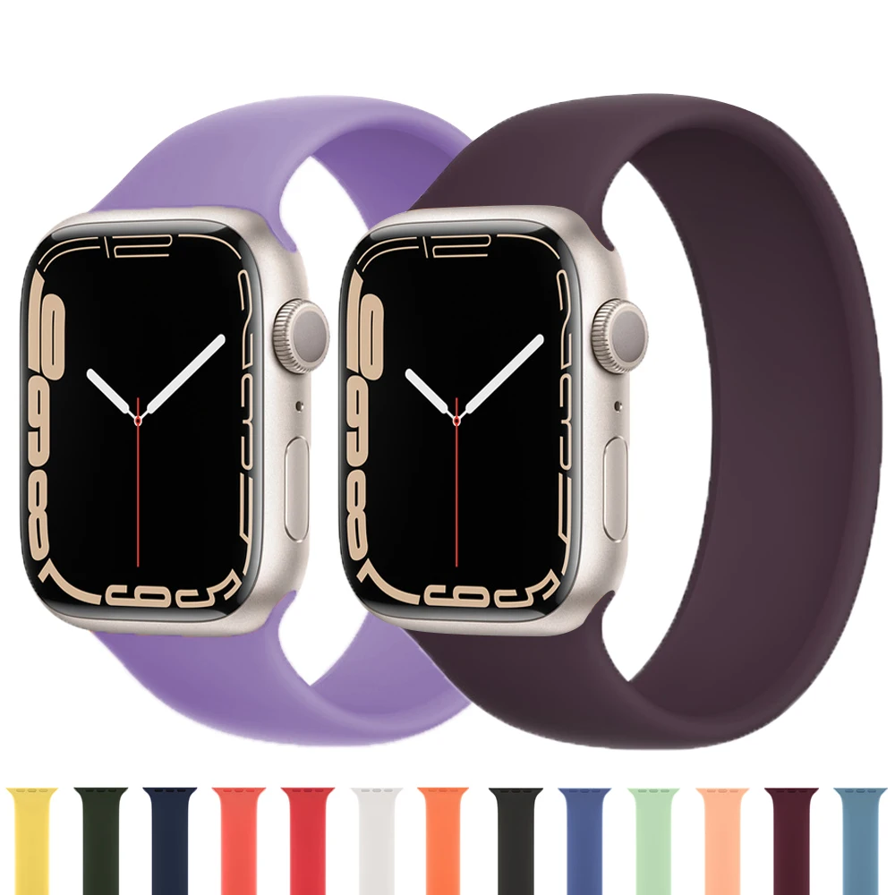 Петля Solo для ремешка для Apple Watch 44 мм 44 мм 41 мм 40 мм 38 мм 42 мм эластичный силиконовый ремешок для часов ремешок для часов Apple Watch ремешок серии 7 б...
Петля Solo для ремешка для Apple Watch 44 мм 44 мм 41 мм 40 мм 38 мм 42 мм эластичный силиконовый ремешок для часов ремешок для часов Apple Watch ремешок серии 7 б...