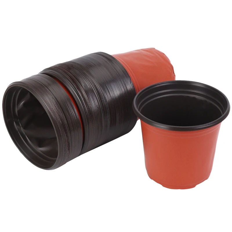 100 Packs Of Plastic Seedling Flower Pots, Two-Color Pots, Simple Round Flower Pots, Succulent Planting Brackets For Flower Plan
100 Packs Of Plastic Seedling Flower Pots, Two-Color Pots, Simple Round Flower Pots, Succulent Planting Brackets For Flower Plan