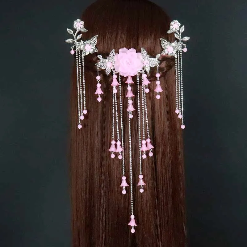 Costume Headdress Hairpin of Restoring Hair Clasp Ancient Chinese Classical Tassel Hanfu Decoration Cosplay Hair Accessories
Costume Headdress Hairpin of Restoring Hair Clasp Ancient Chinese Classical Tassel Hanfu Decoration Cosplay Hair Accessories