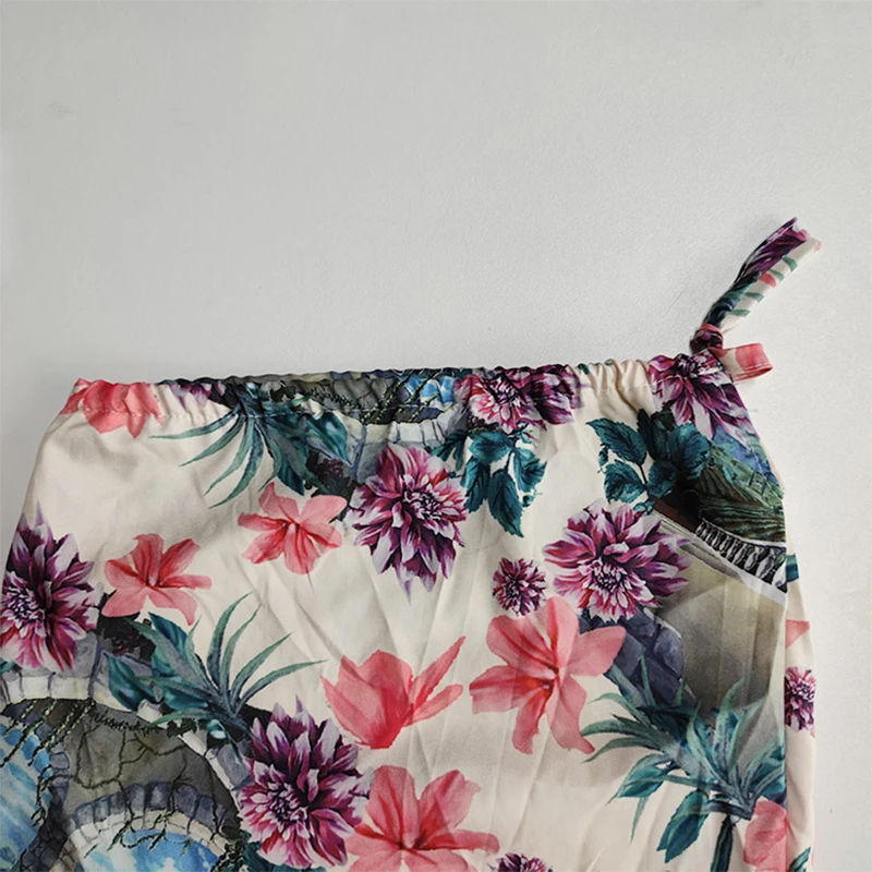 Ladies Summer New Style Long Skirt Elegant Floral Print Dress Sexy Deep V-neck Cross Open Back Long-sleeved Dress For Women
Ladies Summer New Style Long Skirt Elegant Floral Print Dress Sexy Deep V-neck Cross Open Back Long-sleeved Dress For Women