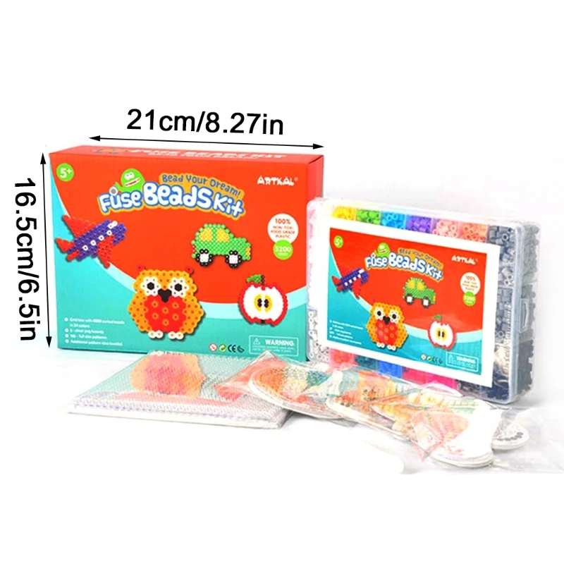 OOTDTY 5mm Perler Beads Children Toys with Template Sheets + Plastic Tweezer Set DIY Craft Puzzle Creative Handmade Gifts
OOTDTY 5mm Perler Beads Children Toys with Template Sheets + Plastic Tweezer Set DIY Craft Puzzle Creative Handmade Gifts